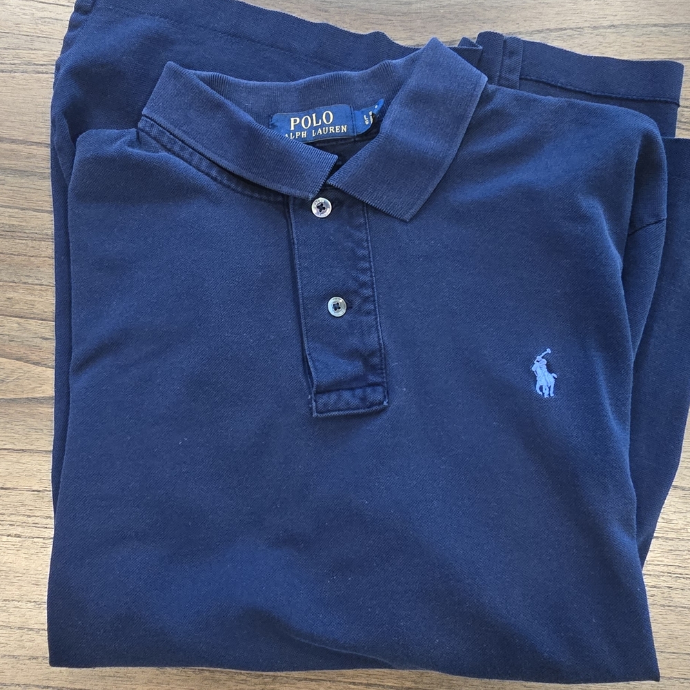 Polo by Ralph Lauren Men's Deep Blue Polo Shirt